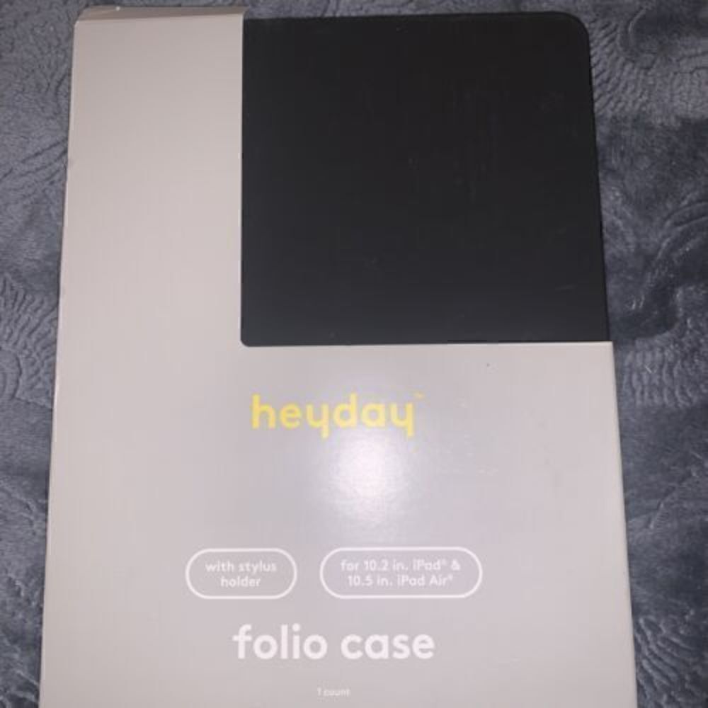 -NEW- Heyday Apple iPad Air 10.5 inch and Pencil Case - Black
